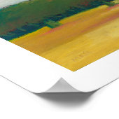Vreedzame moderne indrukwekkende landschapskunst poster (Hoek)