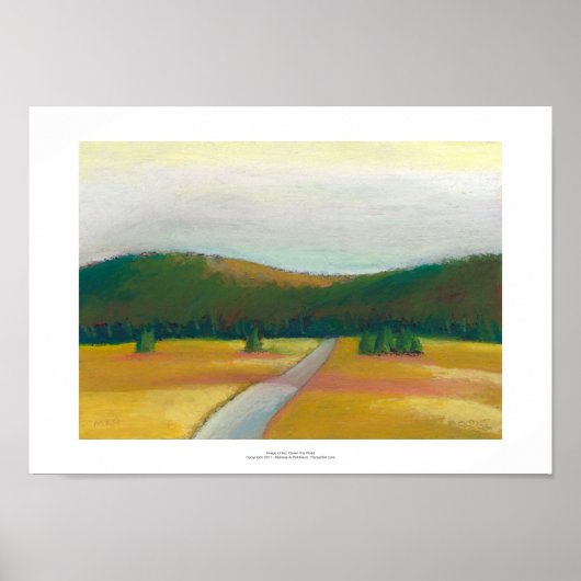 Vreedzame moderne indrukwekkende landschapskunst poster (Voorkant)