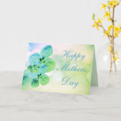 Vreedzame Moederdagkaart met bloemen Kaart (Gele Bloem)