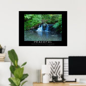 VREEDZAME Motivatie Forest Stream-Poster Poster (Thuiskantoor)