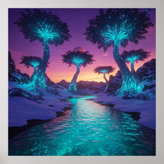 Vreedzame nacht poster (Voorkant)