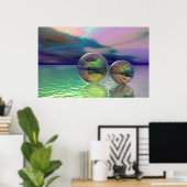 Vreedzame oceaan poster (Thuiskantoor)