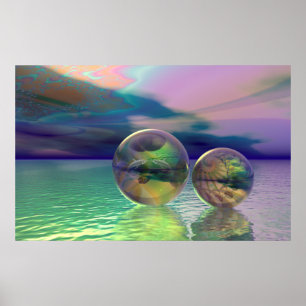 Vreedzame oceaan poster