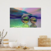 Vreedzame oceaan poster (Keuken)