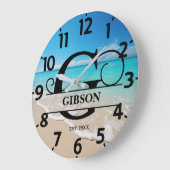 Vreedzame Oceaanfront G Monogram Grote Klok (Hoek)