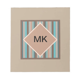 Vreedzame OceaanStrepen Notitieblok