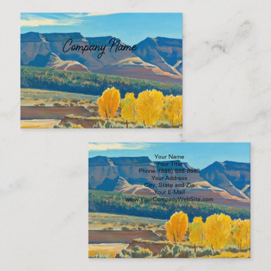 Vreedzame ochtend door Maynard Dixon Visitekaartje (Voorkant / Achterkant)