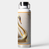 "Vreedzame ochtend glorie" Waterfles (Achterkant)