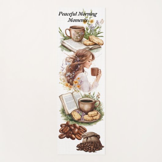 Vreedzame Ochtend Momenten Handdoek Yogamat (Voorkant)