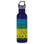 Vreedzame Oekraïne Kunstloos 24oz waterflesje Waterfles (Voorkant)