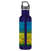 Vreedzame Oekraïne Kunstloos 24oz waterflesje Waterfles (Achterkant)