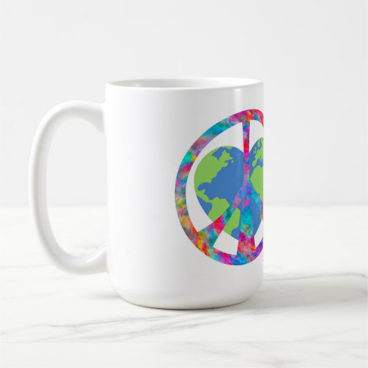 Vreedzame omhelzing aarde koffiemok (Links)