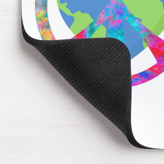 Vreedzame omhelzing aarde muismat (Hoek)