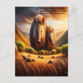 Vreedzame ontmoeting: twee Aardvarken in idyllisch Briefkaart (Voorkant)
