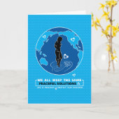 Vreedzame oplossingen_Wenskaart Kaart (Gele Bloem)