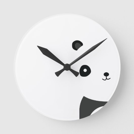 Vreedzame Panda Ronde Klok (Voorkant)