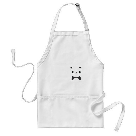 Vreedzame Panda Standaard Schort (Voorkant)