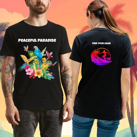 Vreedzame Paradijs Vind Je Rust T-shirt