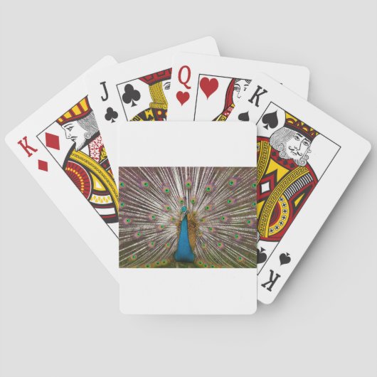 Vreedzame Pauw Pokerkaarten (Achterkant)