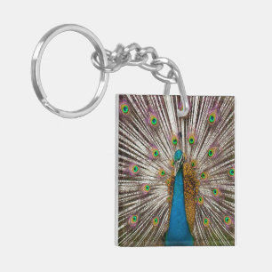 Vreedzame Pauw Sleutelhanger