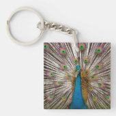 Vreedzame Pauw Sleutelhanger (Voorkant)