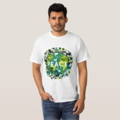 Vreedzame Planeet - Het milieu redden T-shirt (Voorkant volledig)