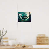 Vreedzame plek, wonderland Poater/Wall Arts Poster (Keuken)