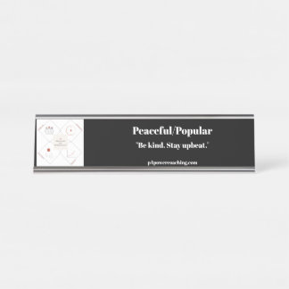 Vreedzame/Populair Zilveren Bureaublad Plaquette Bureau Naambordje