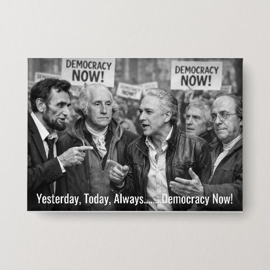 Vreedzame Protest Knop Button (Voorkant)