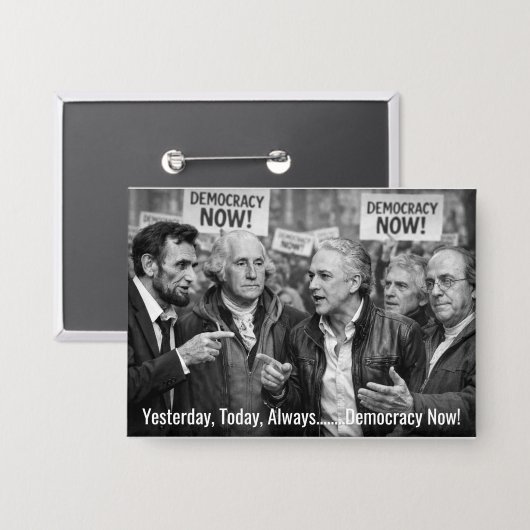 Vreedzame Protest Knop Button (Voorkant / Achterkant)