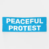 vreedzame protestbanner spandoek (Horizontaal)