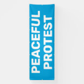 vreedzame protestbanner spandoek (Verticaal)