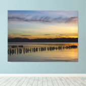 Vreedzame River Scene Canvas Afdruk (Insitu (Houten vloer))