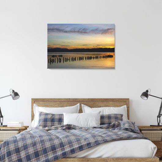 Vreedzame River Scene Canvas Afdruk (Insitu (Slaapkamer))