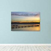 Vreedzame River Scene Canvas Afdruk (Insitu (Houten vloer))