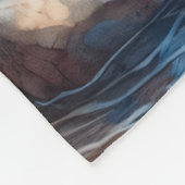 Vreedzame rivier met een wolf vriend fleece deken (Hoek)