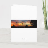 Vreedzame rivier zonsopgang elke gelegenheid kaart (Achterkant)