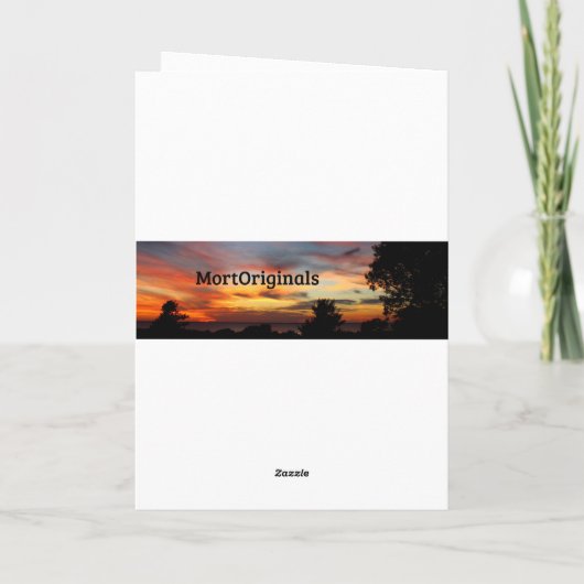 Vreedzame rivier zonsopgang elke gelegenheid kaart (Achterkant)