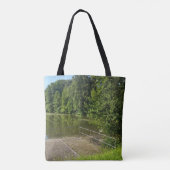 Vreedzame Rivierpad Natuur Tote Tas De (Achterkant)