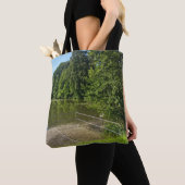 Vreedzame Rivierpad Natuur Tote Tas De (Dichtbij)