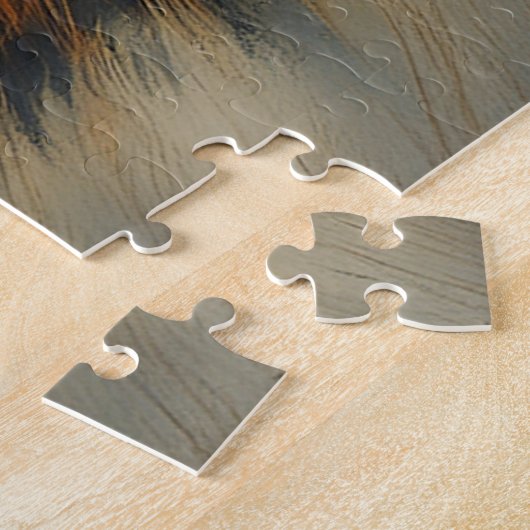 Vreedzame schemering over de horizon legpuzzel (Zijkant)