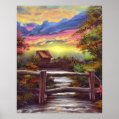 Vreedzame Serene Schoonheid van Natuur Poster (Voorkant)