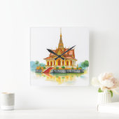 Vreedzame Siam Temple Square Klok (Huis)