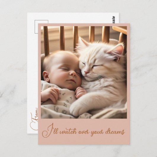 " VREEDZAME SLAAP " BRIEFKAART (Voorkant / Achterkant)