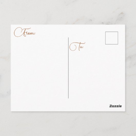 " VREEDZAME SLAAP " BRIEFKAART (Achterkant)