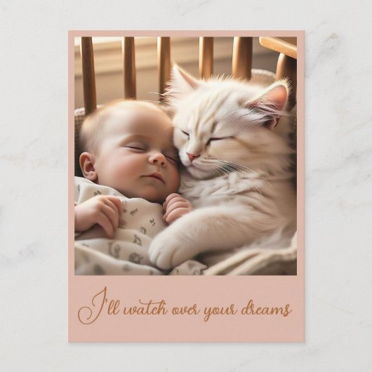 " VREEDZAME SLAAP " BRIEFKAART (Voorkant)