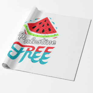 Vreedzame Slices Watermeloen Vrij Palestina - Onde Cadeaupapier
