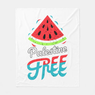 Vreedzame Slices Watermeloen Vrij Palestina - Onde Fleece Deken