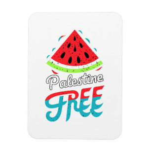 Vreedzame Slices Watermeloen Vrij Palestina - Onde Magneet
