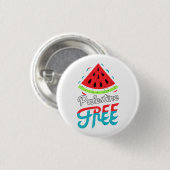 Vreedzame Slices Watermeloen Vrij Palestina - Onde Ronde Button 3,2 Cm (Voorkant /achterkant)